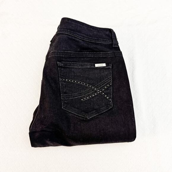 Chicos So Slimming Bootcut Black Denim Jeans Size 0 Short NWT - Picture 1 of 9